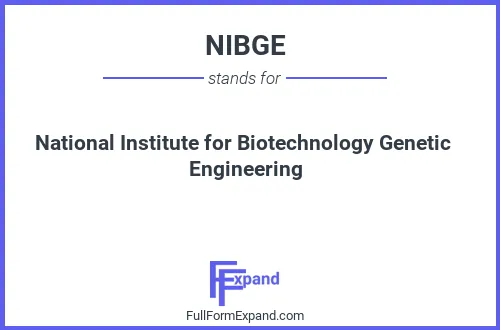 Full form of NIBGE