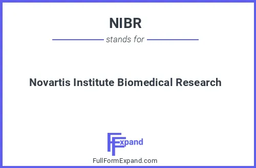 Full form of NIBR