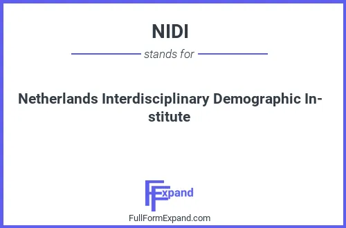 Full form of NIDI