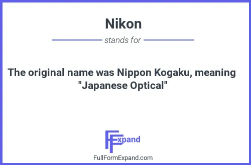 Full form of Nikon