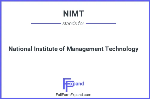 Full form of NIMT