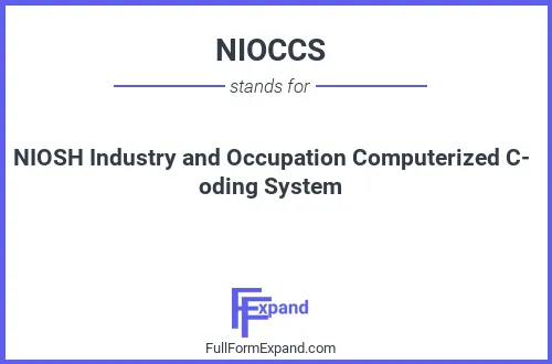 Full form of NIOCCS