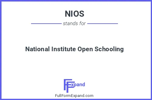 Full form of NIOS