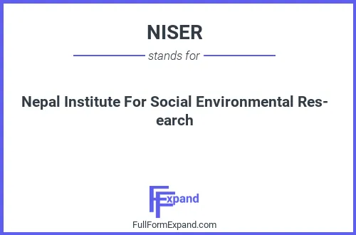 Full form of NISER