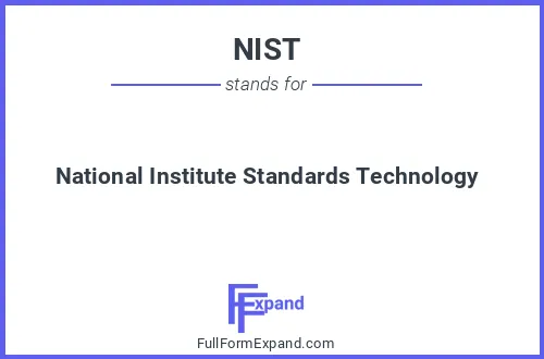 Full form of NIST