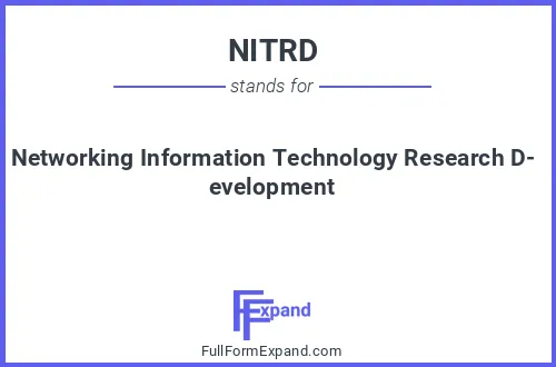 Full form of NITRD