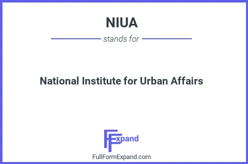 Full form of NIUA