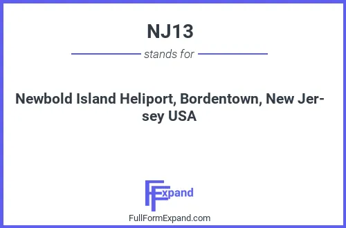Full form of NJ13