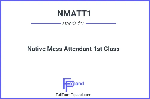 Full form of NMATT1