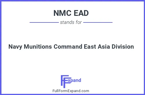 Full form of NMC EAD