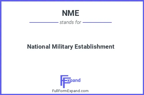 Full form of NME