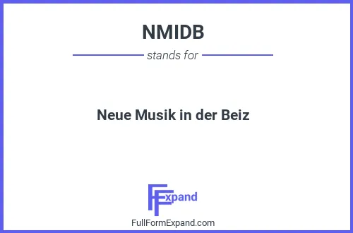 Full form of NMIDB