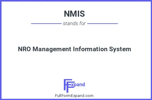 Full form of NMIS