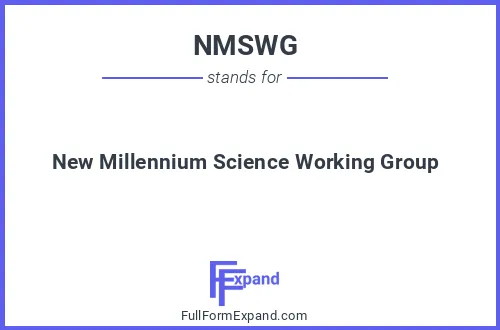 Full form of NMSWG