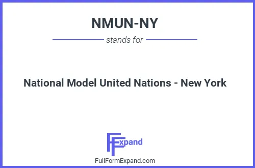 Full form of NMUN-NY