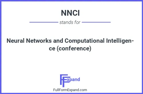 Full form of NNCI