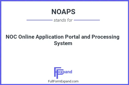 Full form of NOAPS