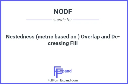 Full form of NODF