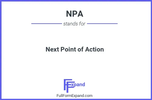 Full form of NPA
