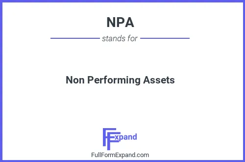 Full form of NPA