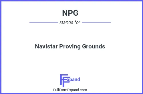 Full form of NPG