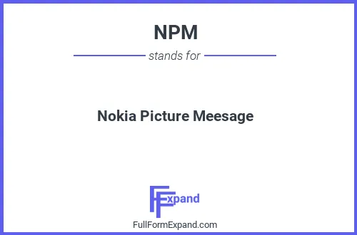 Full form of NPM