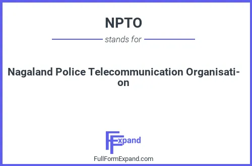 Full form of NPTO