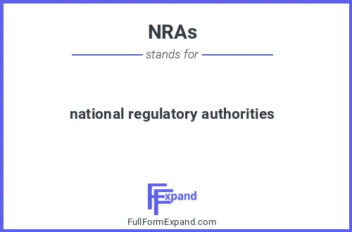 Full form of NRAs