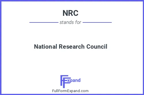 Full form of NRC