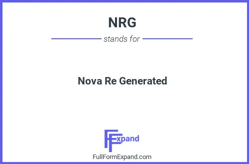 Full form of NRG
