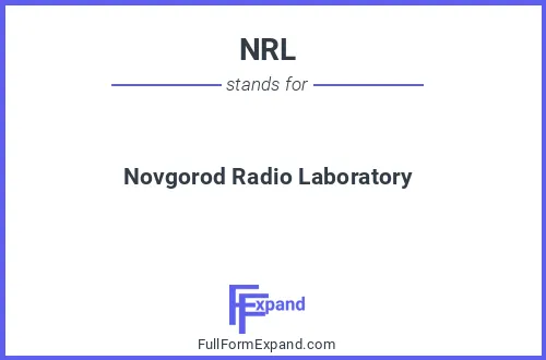 Full form of NRL