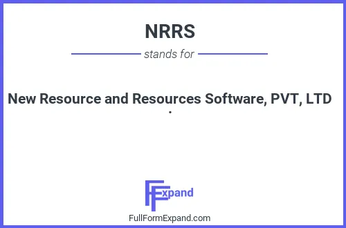 Full form of NRRS