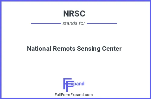 Full form of NRSC