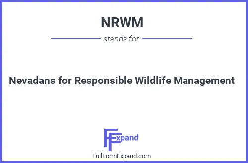 Full form of NRWM