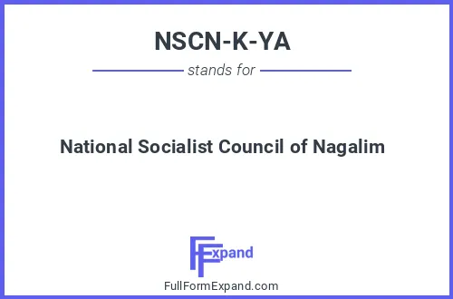 Full form of NSCN-K-YA
