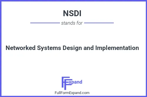 Full form of NSDI
