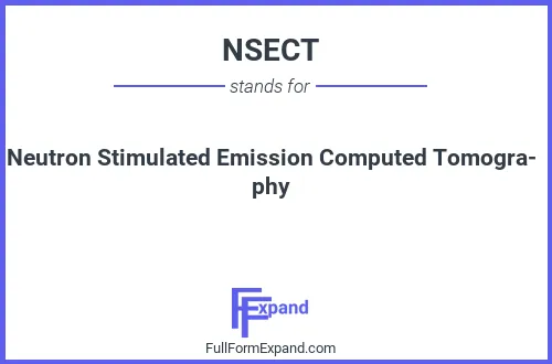 Full form of NSECT