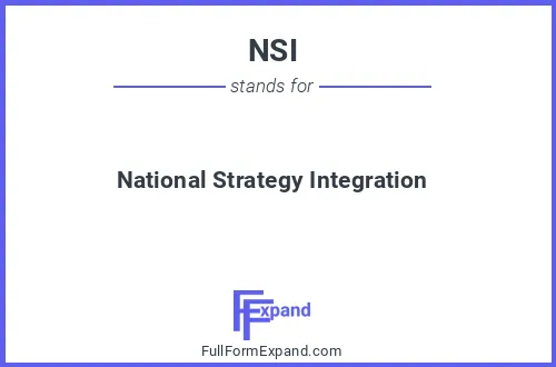 Full form of NSI
