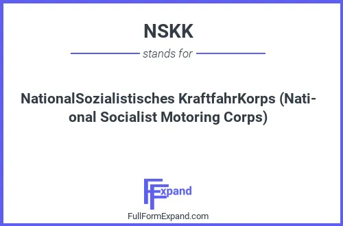 Full form of NSKK