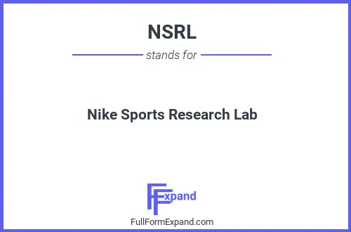 Full form of NSRL