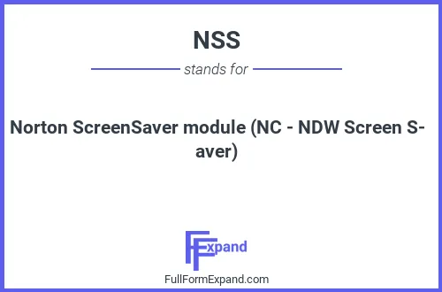 Full form of NSS