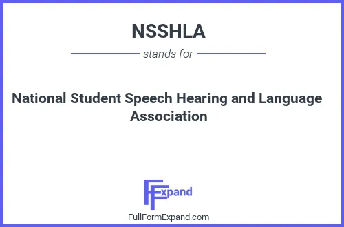 Full form of NSSHLA