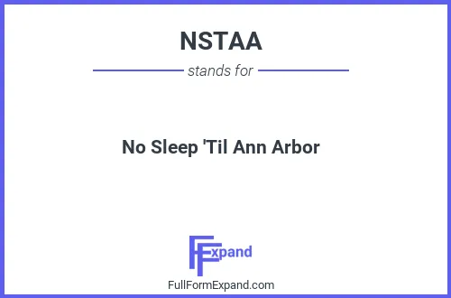 Full form of NSTAA