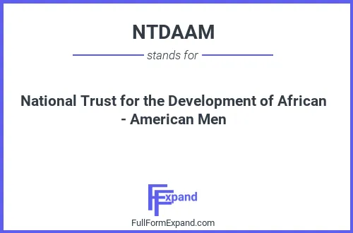 Full form of NTDAAM