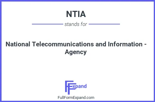 Full form of NTIA