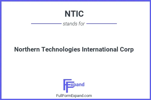 Full form of NTIC