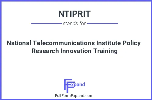 Full form of NTIPRIT