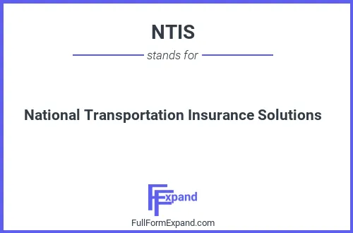 Full form of NTIS