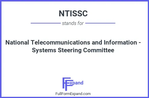 Full form of NTISSC