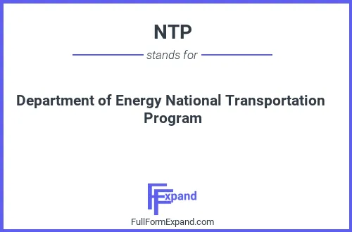 Full form of NTP